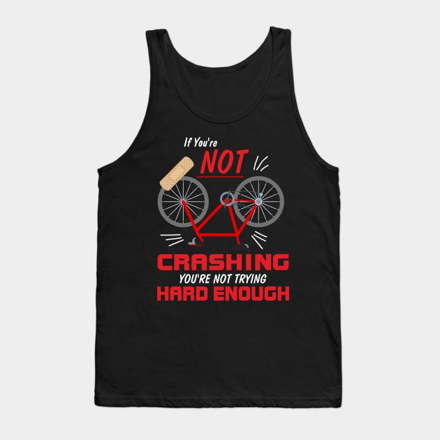 Funny Mountain Bike Crash Accident Sport Hobby MTB Tank Top by FunnyphskStore